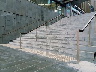 Brass Tee handrail bronze External
